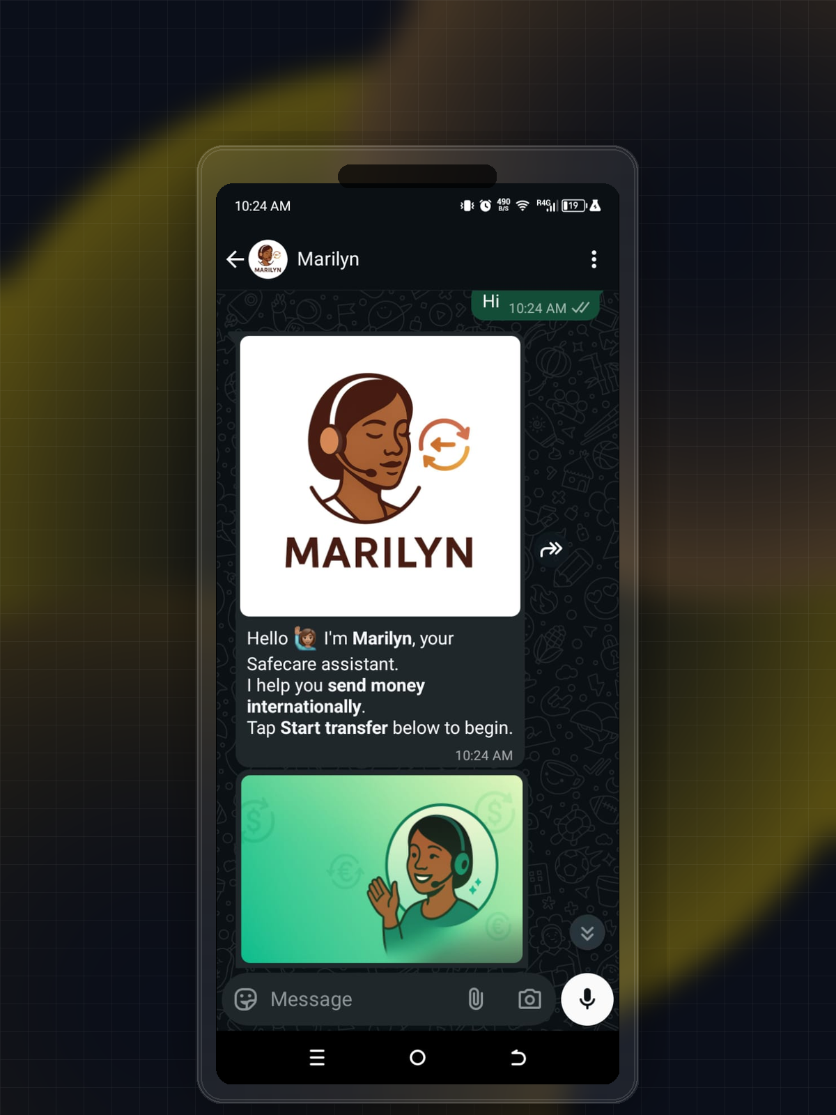 SafeCare on WhatsApp — demo preview